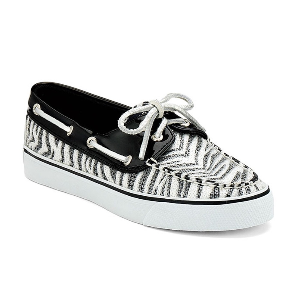 Women’s Sperry Top Sider Zebra Sequins Boat Shoe